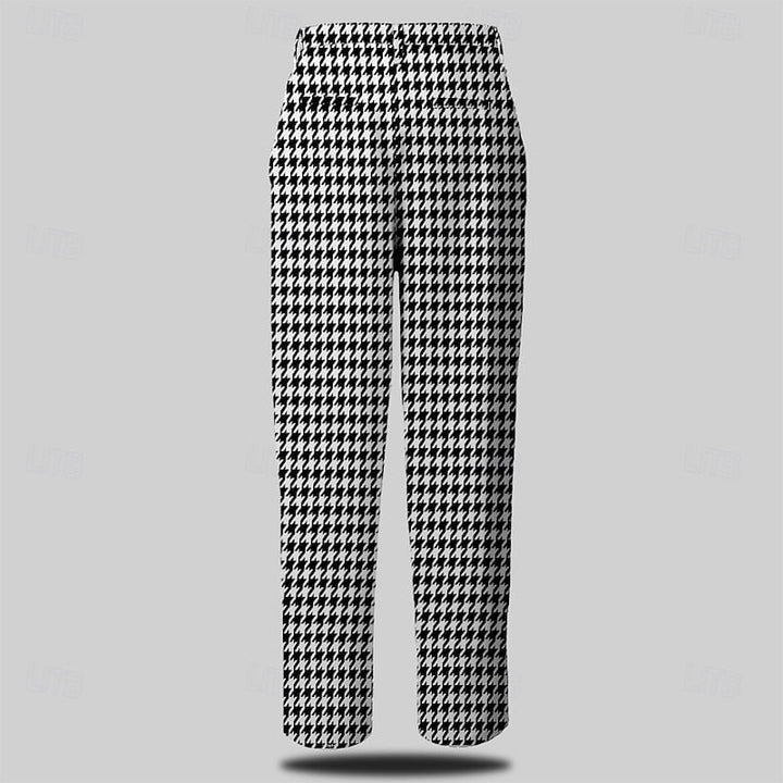 Nolan | Tailored Houndstooth Trousers