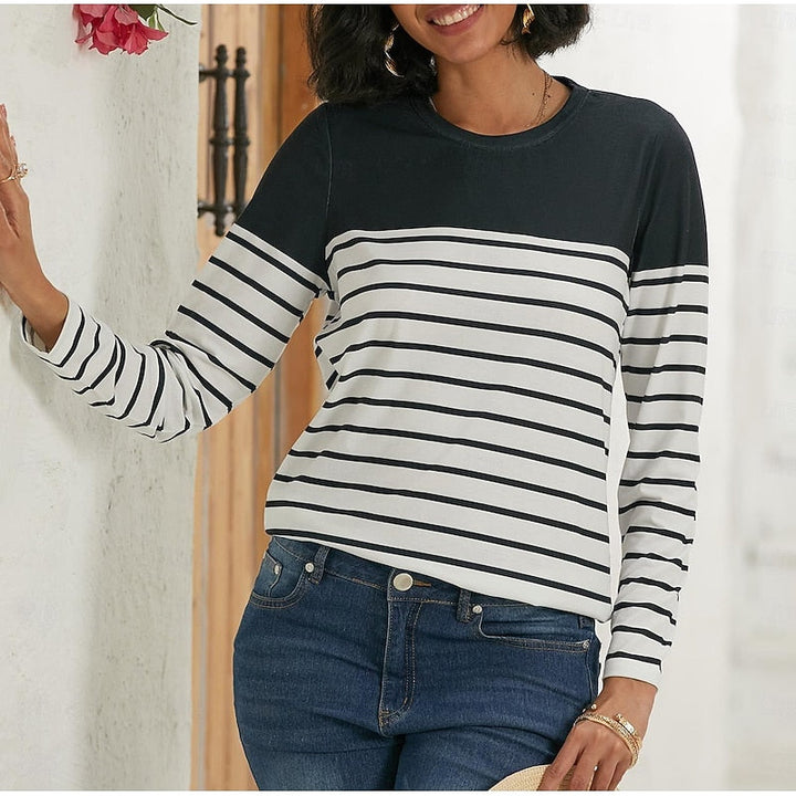 Constance | Striped Long Sleeve Top