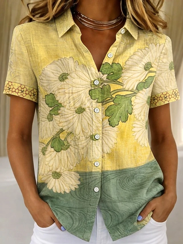 Marguerite | Blossom Short-Sleeve Shirt