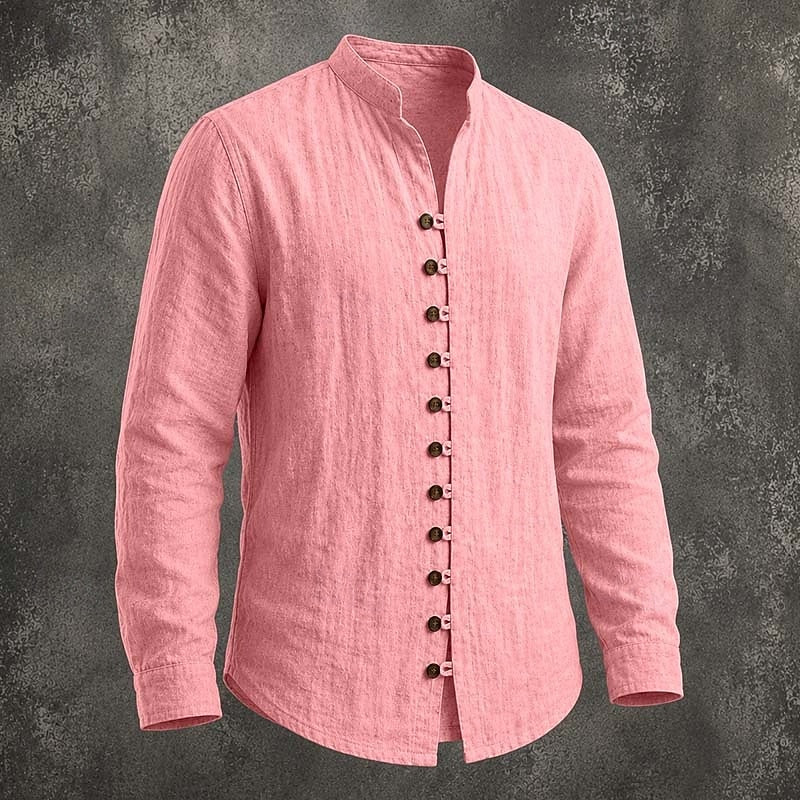 Gregory | Band Collar Casual Shirt