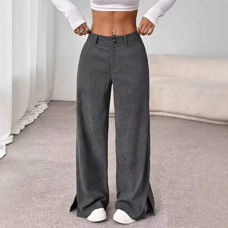 Rebecca | High-Waist Wide-Leg Trousers