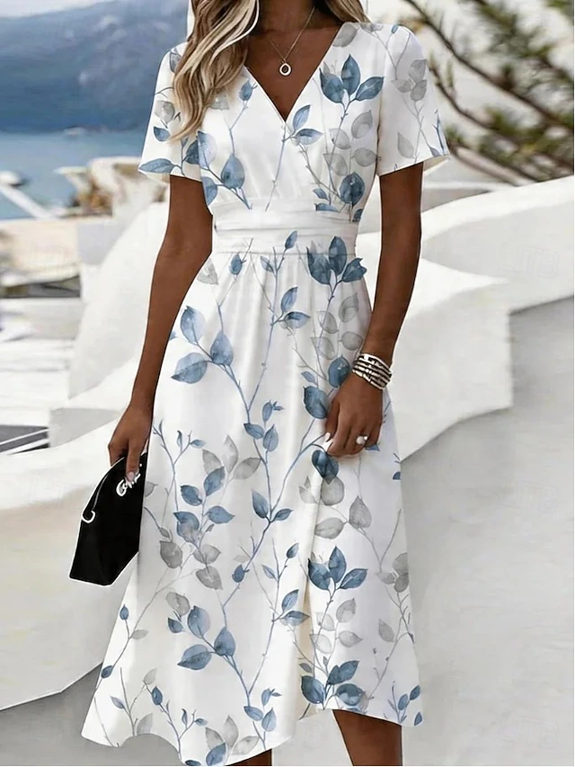 Vera | Flowing Floral Midi Dress