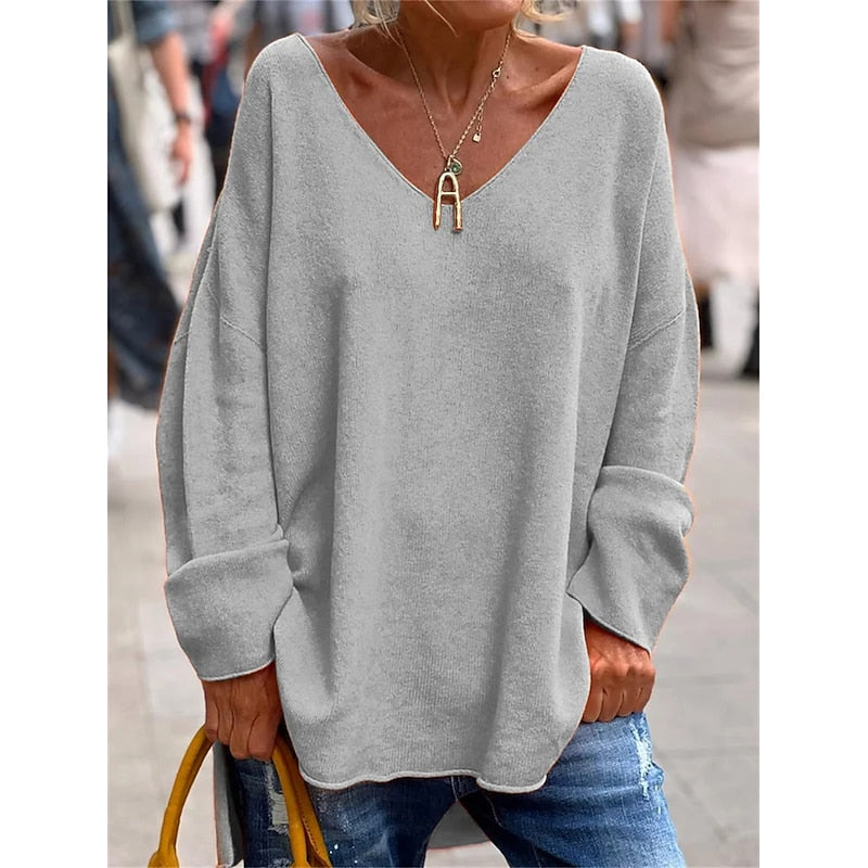 Willow | Relaxed V-Neck Pullover