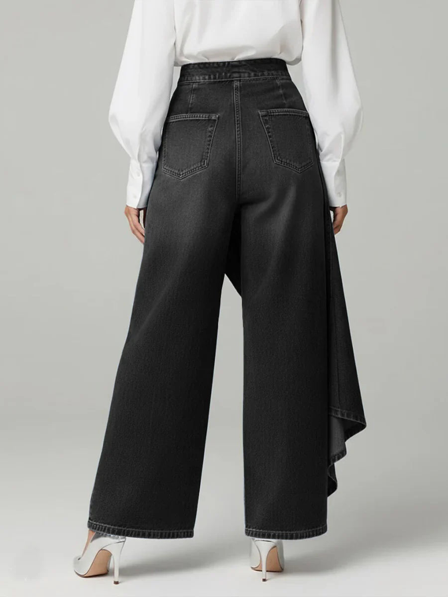 Margaret | Elegant High Waisted Wide-leg Trousers