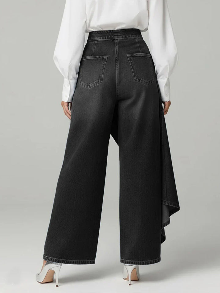 Margaret | Elegant High Waisted Wide-leg Trousers