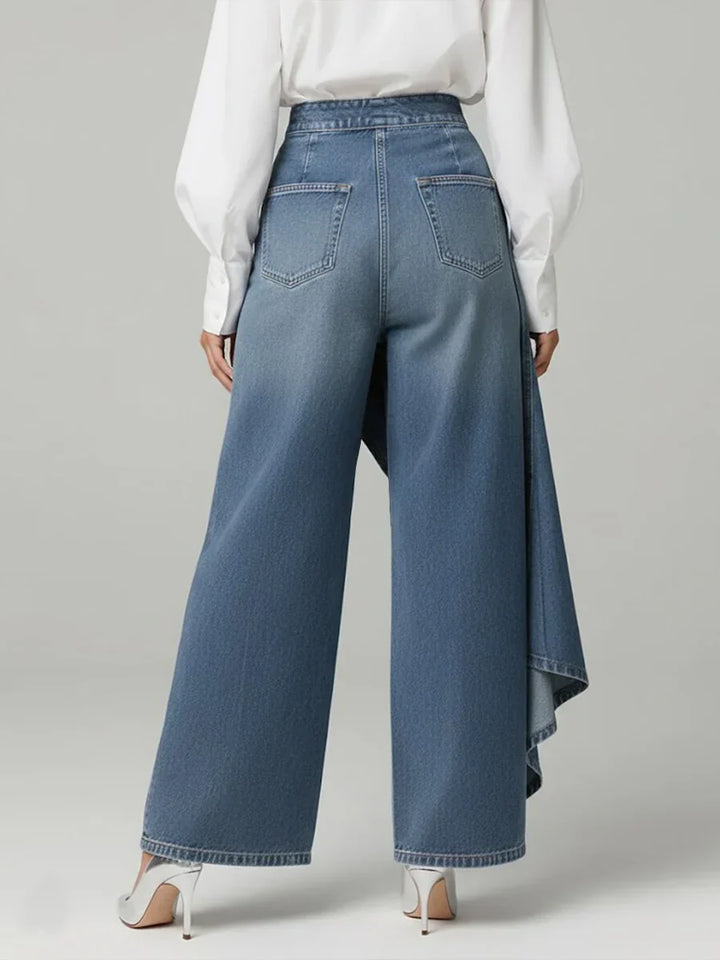 Margaret | Elegant High Waisted Wide-leg Trousers