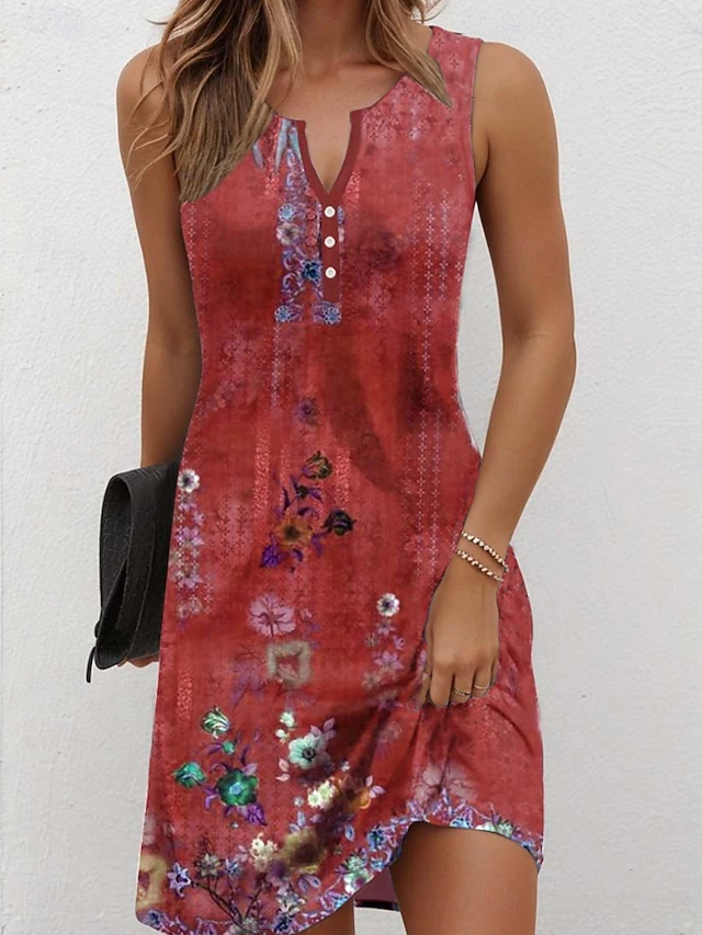 Willa | Floral Sleeveless Summer Dress