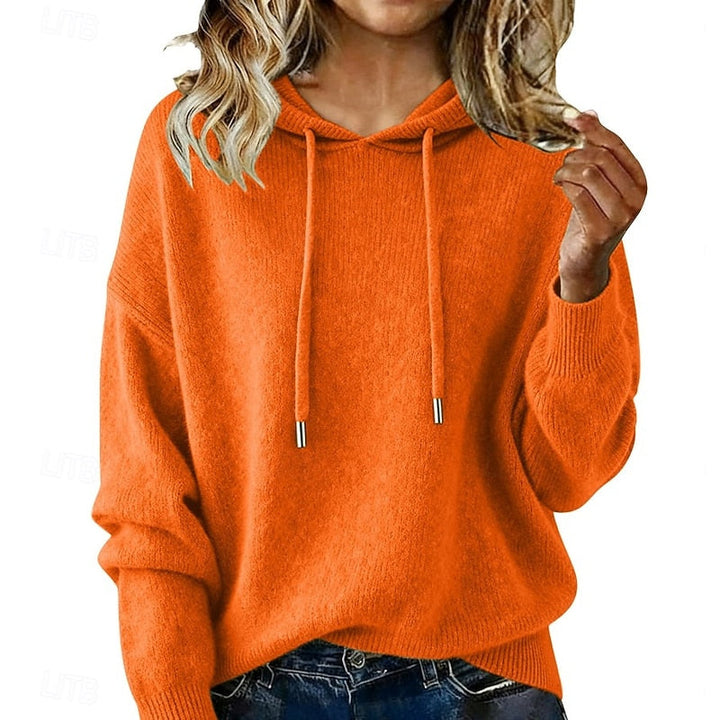 Delphine | Relaxed Hooded Knit Jumper