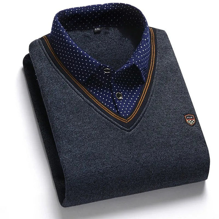 Wallace | Refined Mock-Collar Jumper