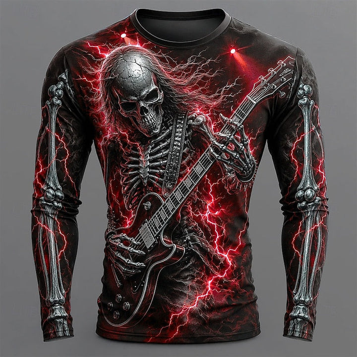 Ronan | Skeleton Guitar Halloween Long Sleeve Shirt