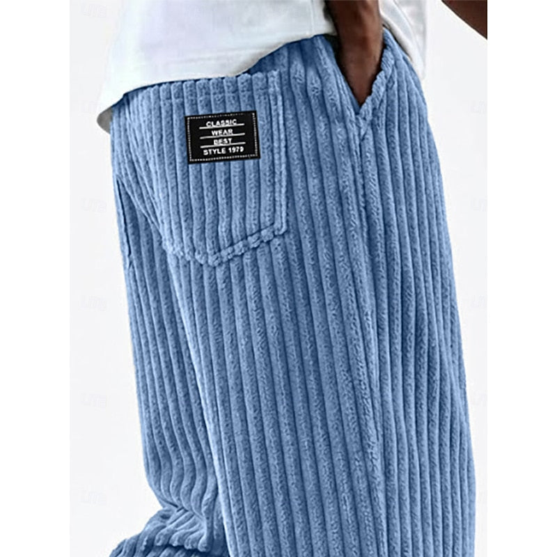 Bradford | Ribbed Straight-Leg Trousers