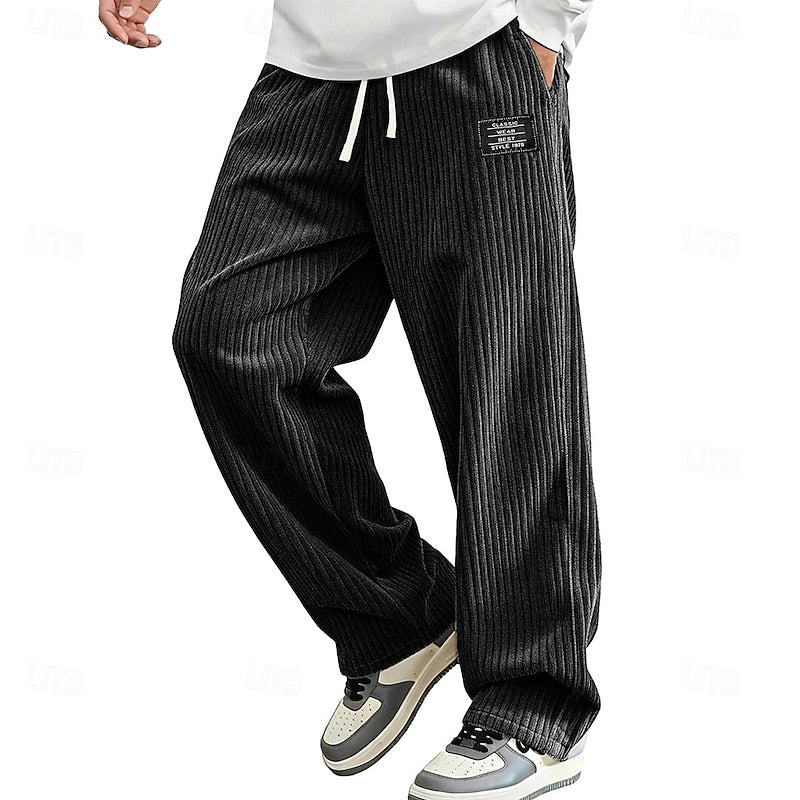 Damian | Relaxed Ribbed Comfort Trousers