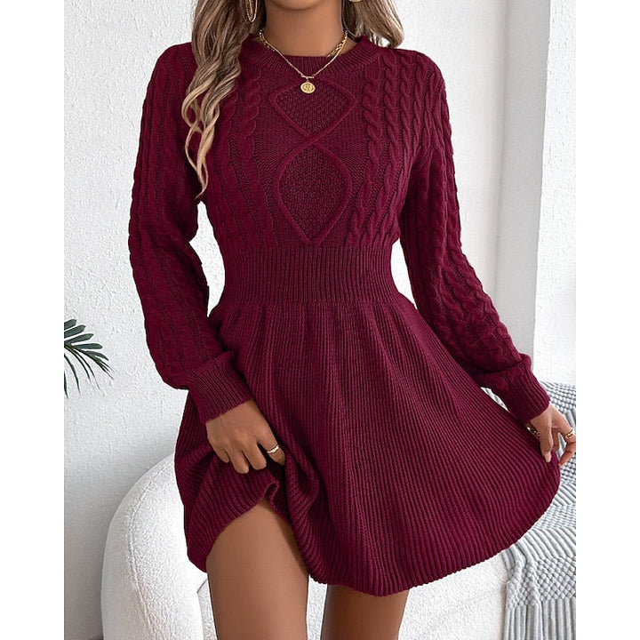 Whitney | Cable-Knit Jumper Dress
