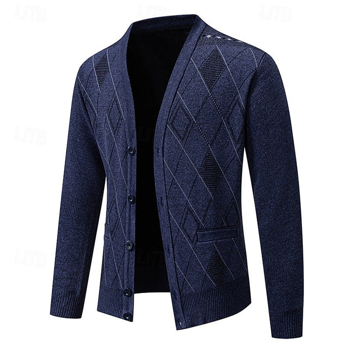 Weston | Refined Argyle Cardigan