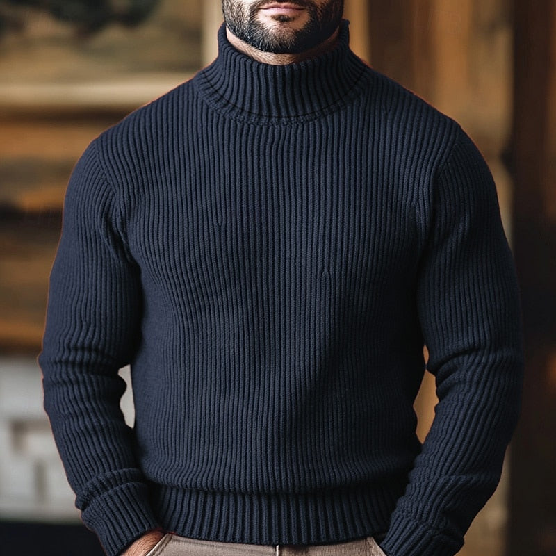 Jonathan | Ribbed Turtleneck Jumper