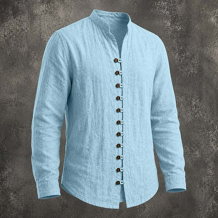 Gregory | Band Collar Casual Shirt