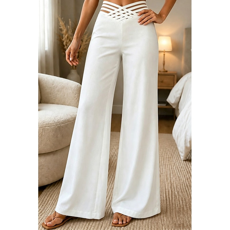Priscilla | High-Waist Wide-Leg Trousers
