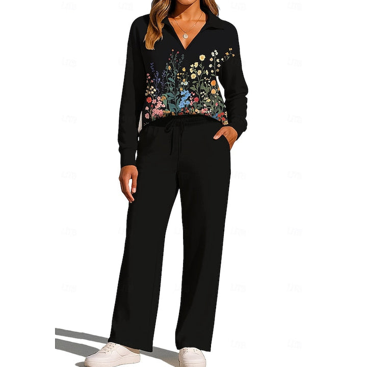 Eliana | Floral Collared Two-Piece Set