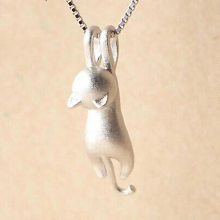 Nancy | Stylish Silver Cat Necklace