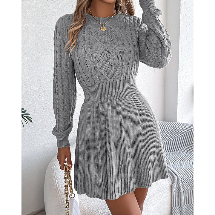 Whitney | Cable-Knit Jumper Dress