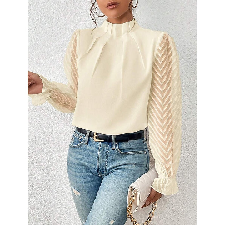 Elspeth | Elegant High-Neck Blouse