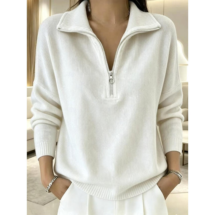 Georgina | Quarter-Zip Collared Pullover