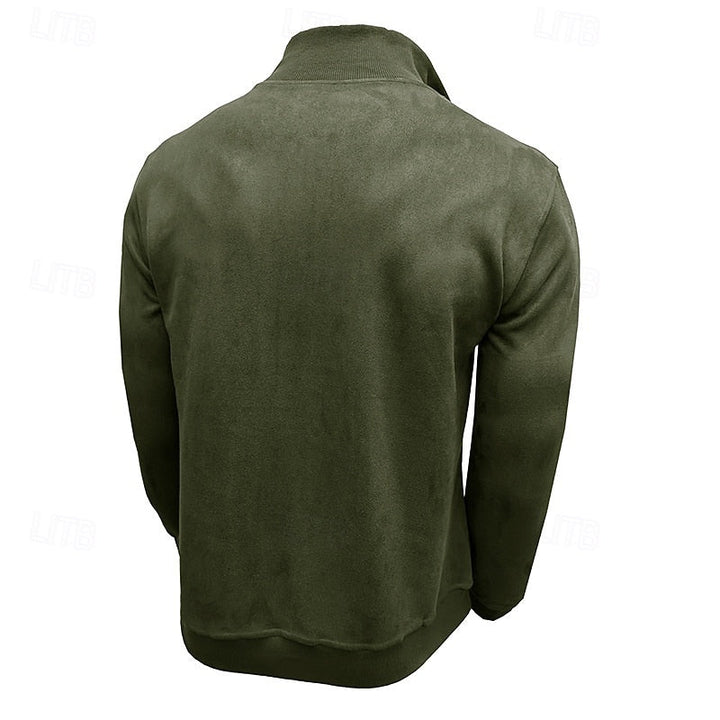 Caleb | Quarter-Zip Stand-Collar Sweatshirt