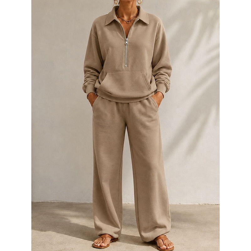Naomi | Relaxed Half-Zip Two-Piece Set
