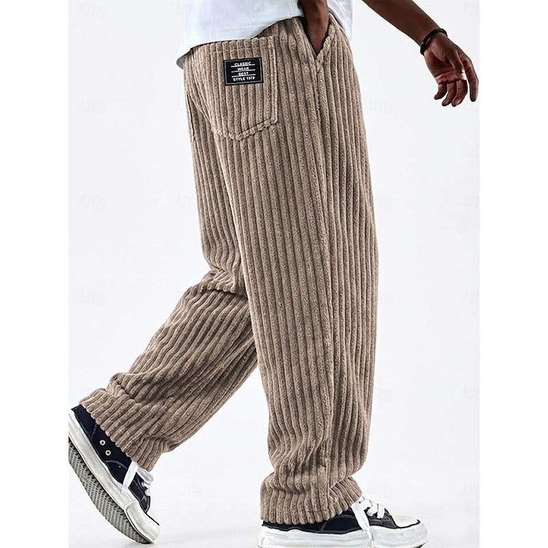 Bradford | Ribbed Straight-Leg Trousers