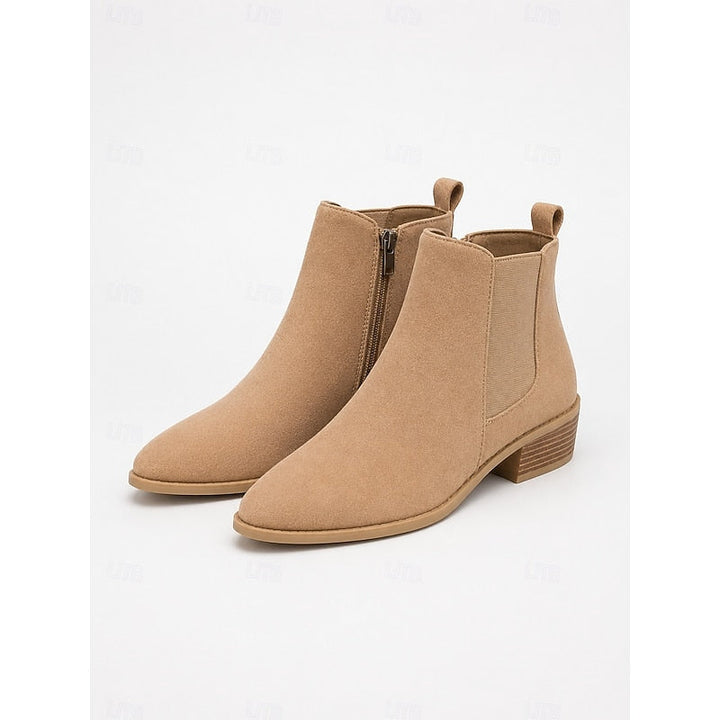 Vivienne | Pointed-Toe Block Heel Ankle Boots