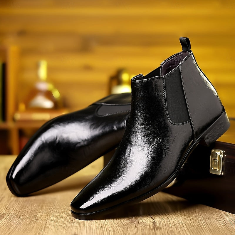 Emory | Polished Ankle Chelsea Boots