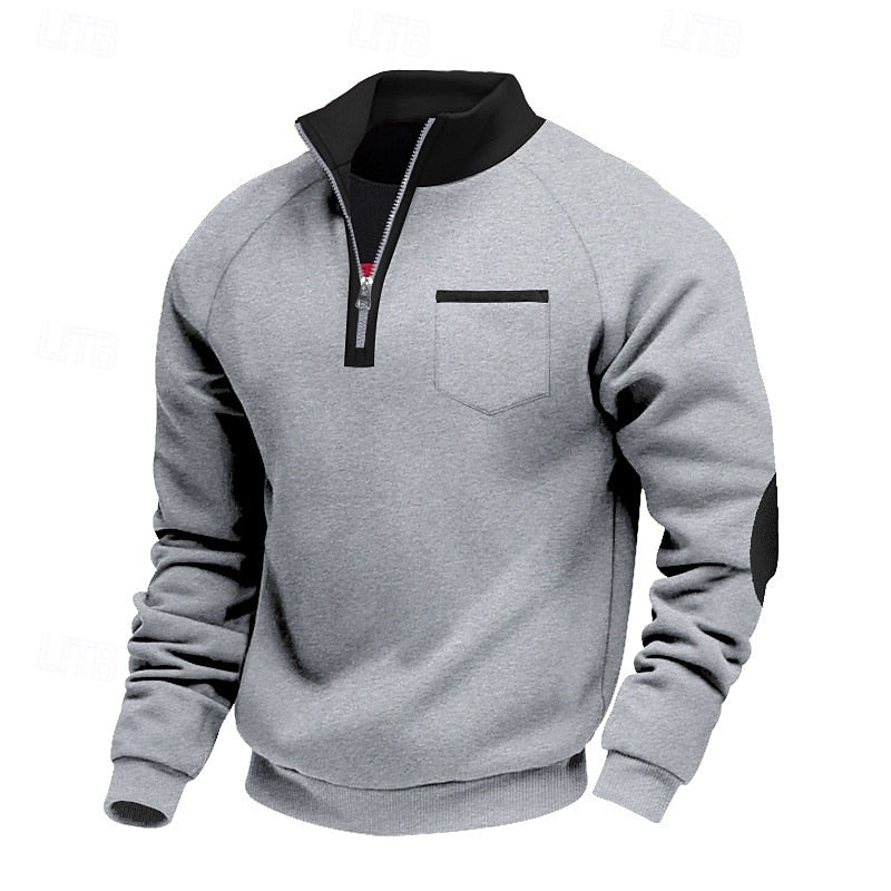 Keith | Quarter-Zip Colour Block Pullover