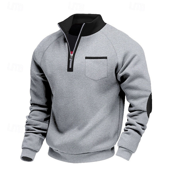 Keith | Quarter-Zip Colour Block Pullover