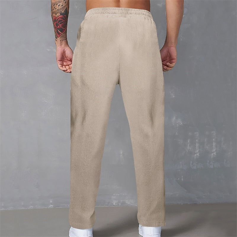 Crosby | Relaxed Ribbed Trousers