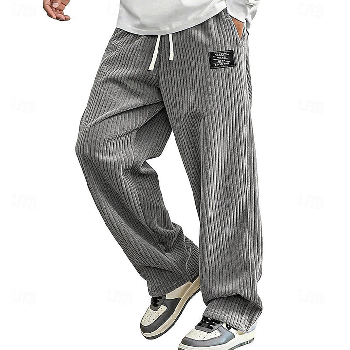 Damian | Relaxed Ribbed Comfort Trousers