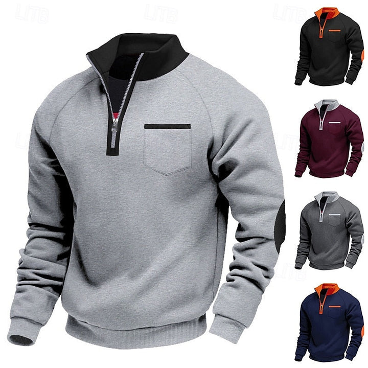 Keith | Quarter-Zip Colour Block Pullover
