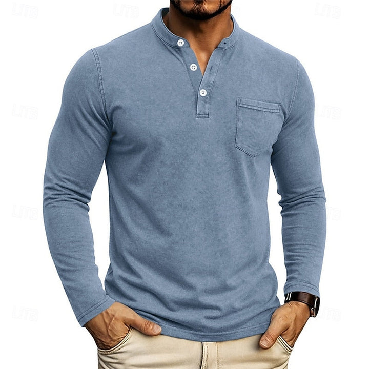 Weston | Classic Henley Long Sleeve Shirt