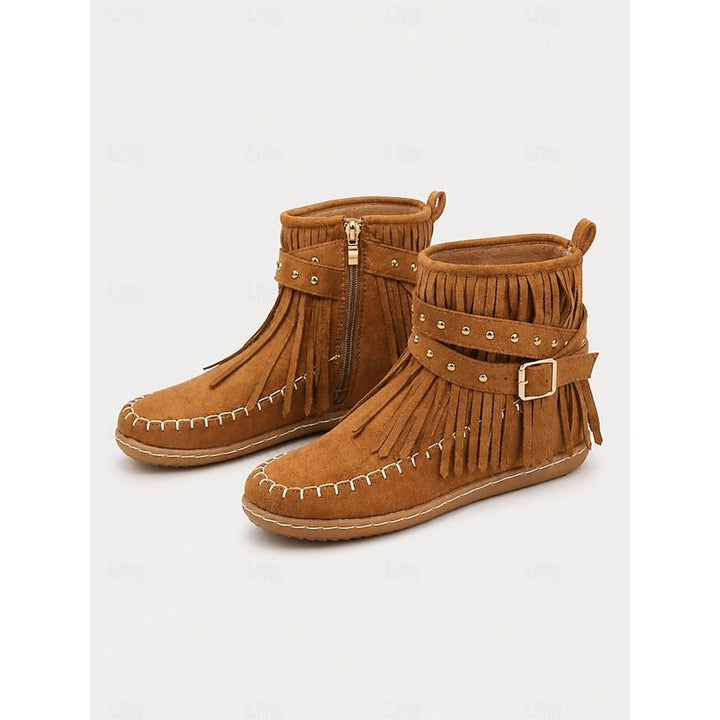 Susannah | Fringe Moccasin Ankle Boots