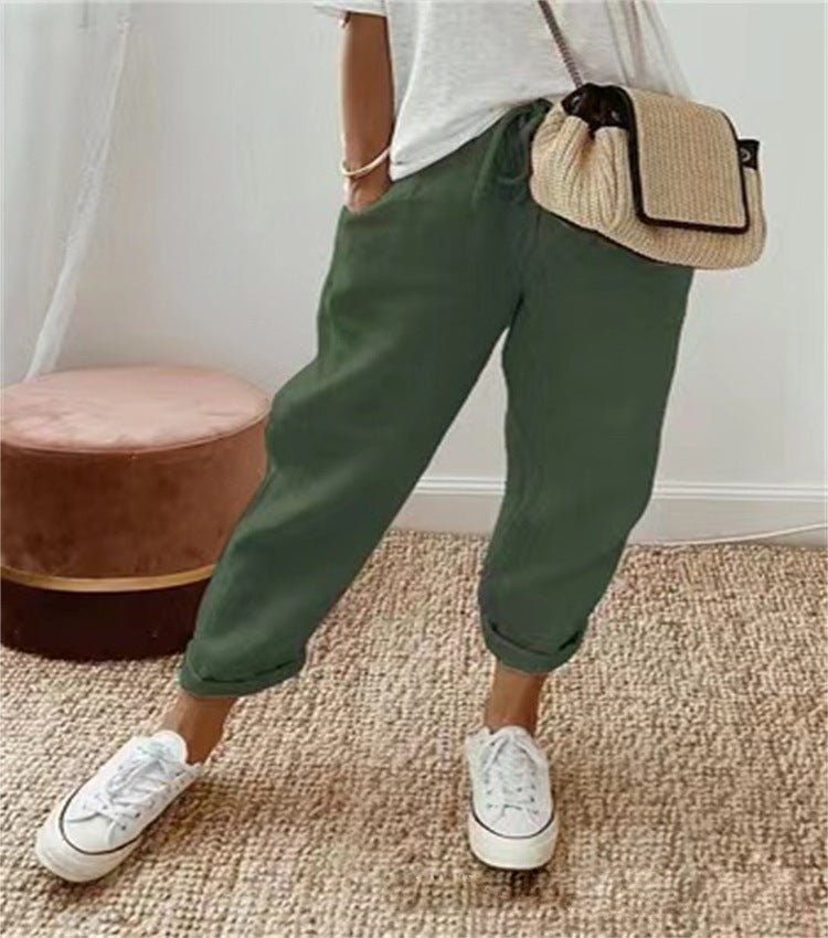 Leonora | Casual Everyday Printed Lace Trousers