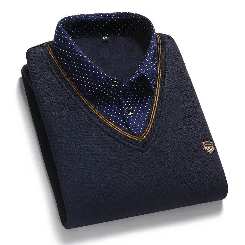 Wallace | Refined Mock-Collar Jumper