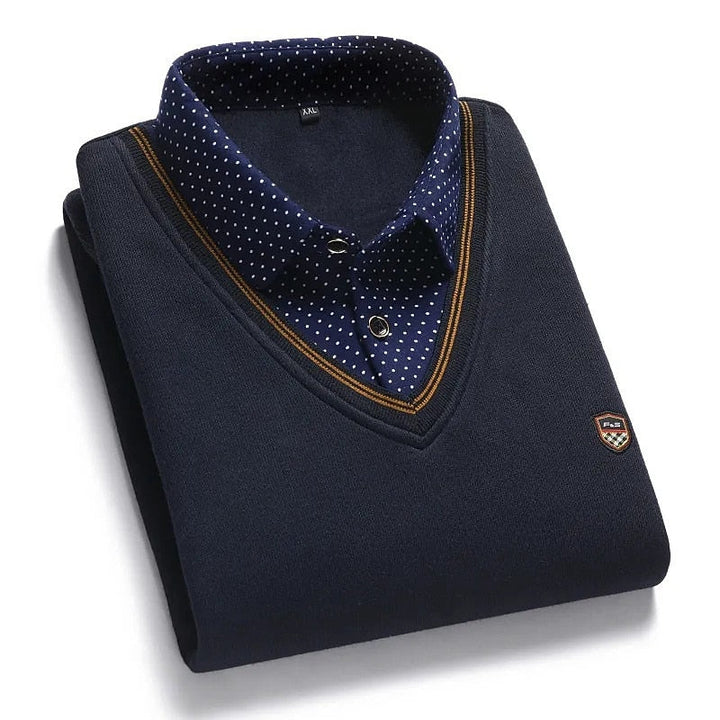 Wallace | Refined Mock-Collar Jumper