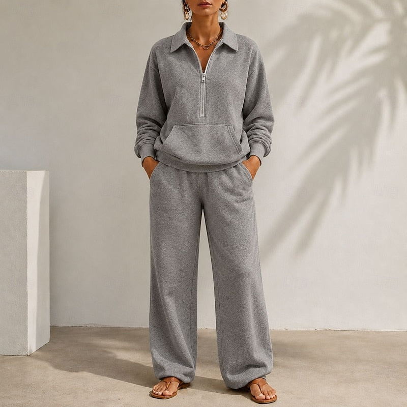 Waverly | Relaxed Zip-Collar Two-Piece Set