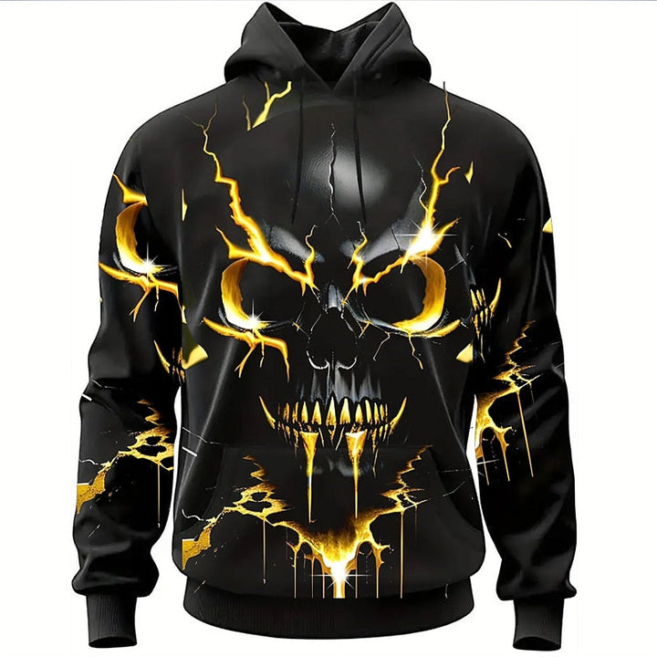 Cyrus | Halloween Skull Graphic Hoodie