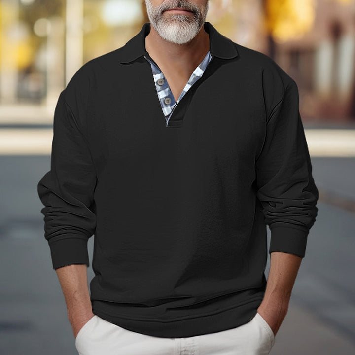 Griffin | Polo-Collar Sweatshirt