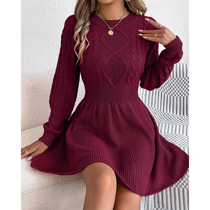 Whitney | Cable-Knit Jumper Dress