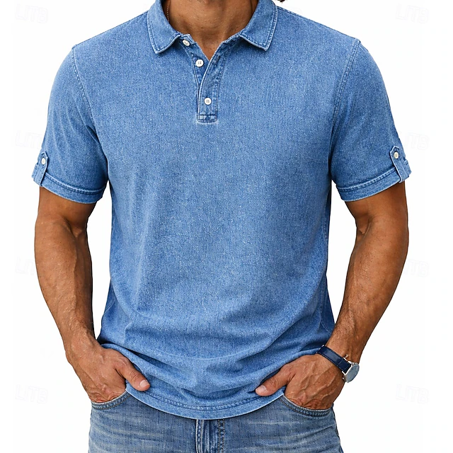 Dominic | Vintage-Wash Polo Shirt