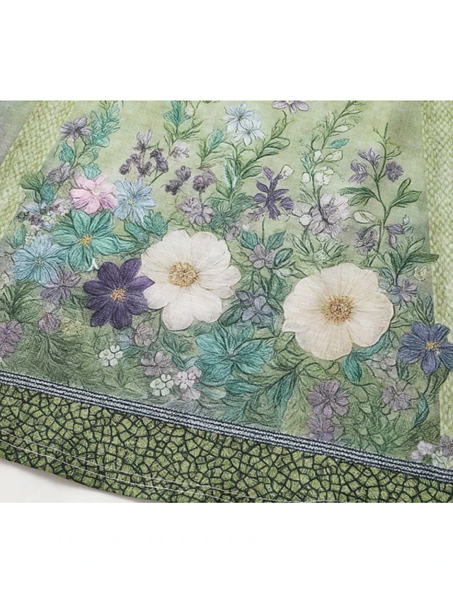 Sienna | Vintage Floral V-Neck Blouse