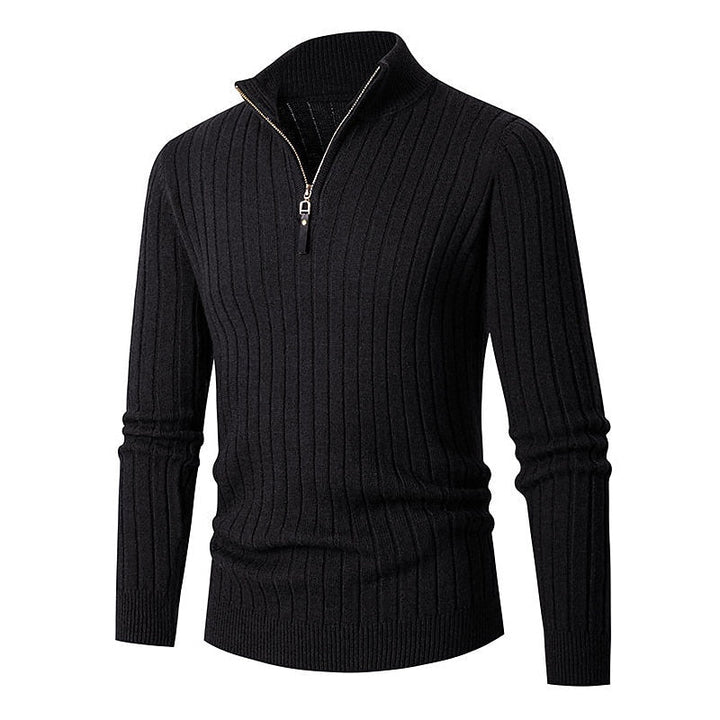 Gavin | Ribbed Quarter-Zip Jumper