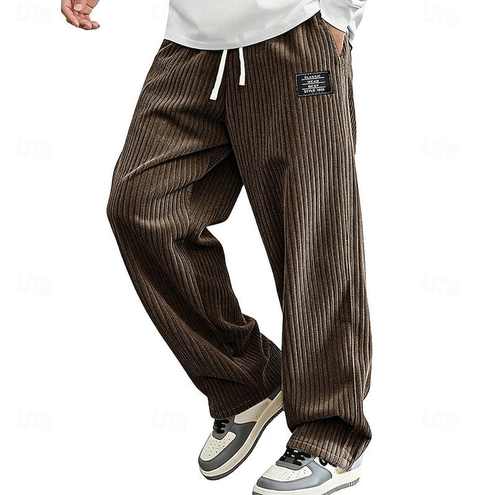 Damian | Relaxed Ribbed Comfort Trousers