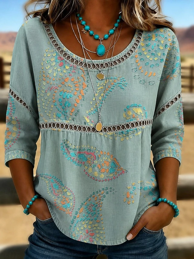 Rosalie | Bohemian Eyelet Top
